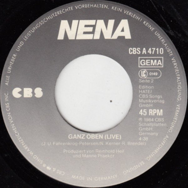 Nena : Irgendwie · Irgendwo · Irgendwann (7", Single)