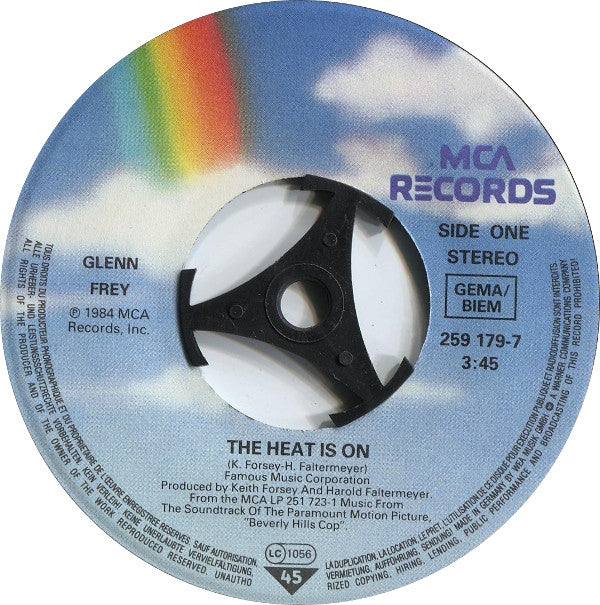 Glenn Frey : The Heat Is On (7", Single)