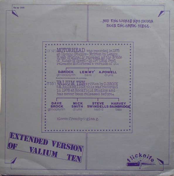 Hawkwind : Motorhead (12")