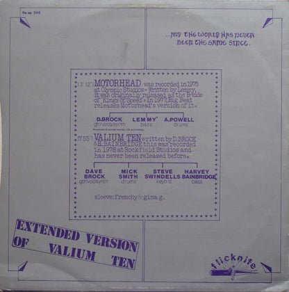 Hawkwind : Motorhead (12")