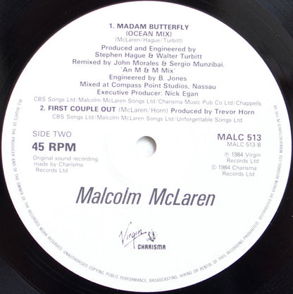 Malcolm McLaren : Madam Butterfly (On The Fly Mix) (12", Single)