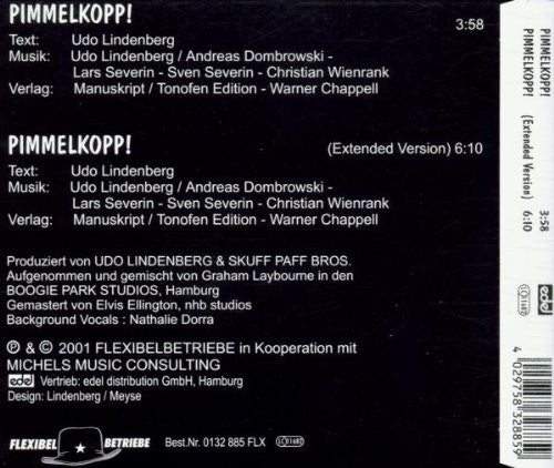 Udo Lindenberg : Pimmelkopp! (CD, Maxi, Copy Prot.)