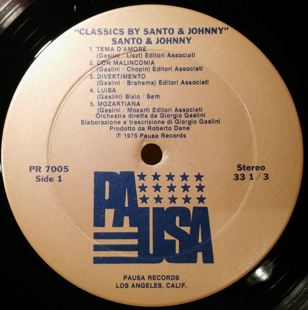Santo & Johnny : Classics By Santo & Johnny (LP, Album)