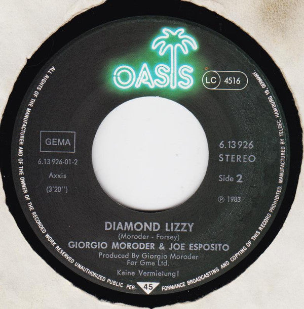 Giorgio Moroder & Joe Esposito : Lady, Lady (7", Single)
