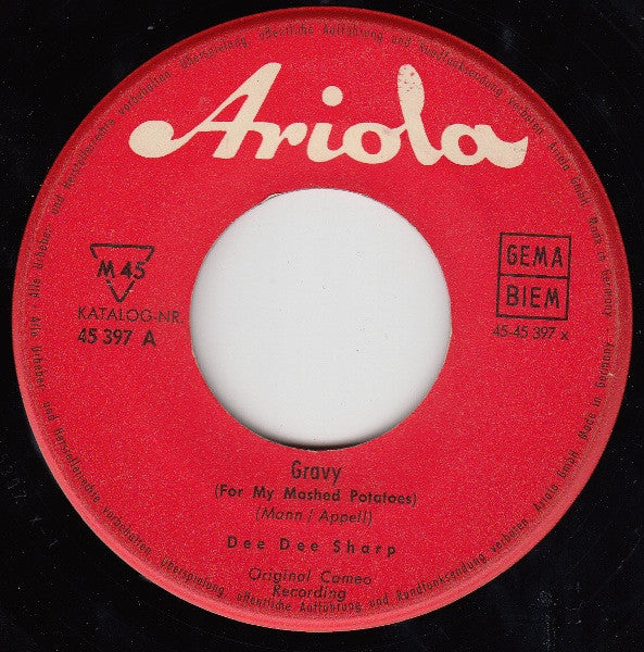 Dee Dee Sharp : Gravy (For My Mashed Potatoes) (7", Single)