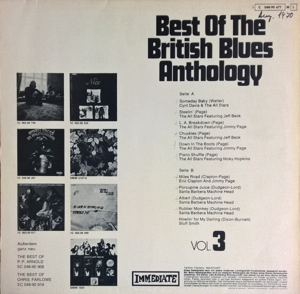 Various : Best Of The British Blues Anthology Vol. 3 (LP, Comp)