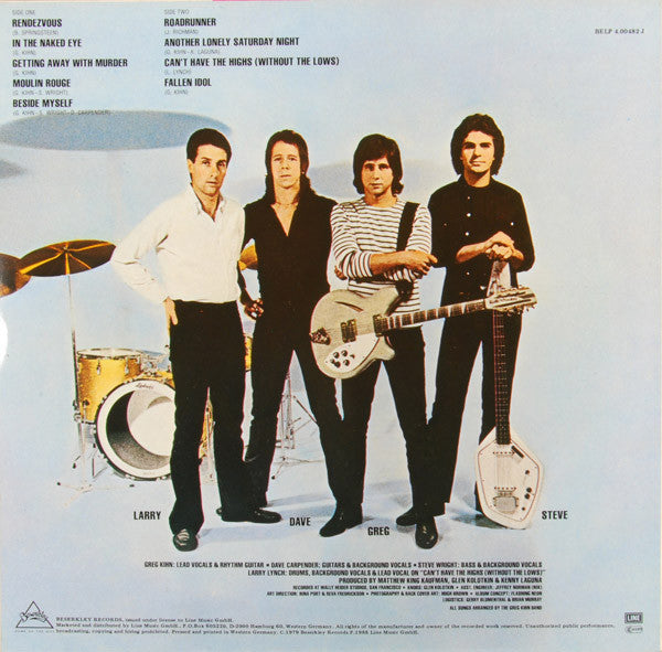 Greg Kihn Band : With The Naked Eye (LP, Album, RE, Whi)