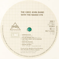 Greg Kihn Band : With The Naked Eye (LP, Album, RE, Whi)