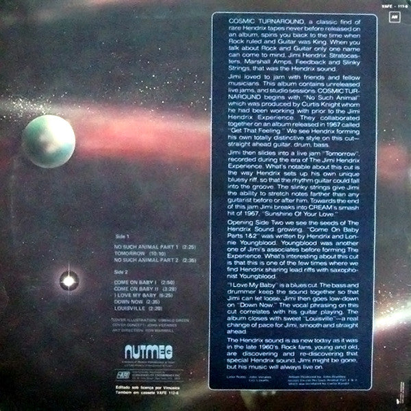 Jimi Hendrix : Cosmic Turnaround (LP, Album)