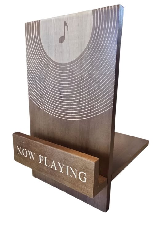 Now Playing Vinyl Record Stand – Klassiek Hout