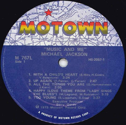 Michael Jackson : Music & Me (LP, Album, Sup)