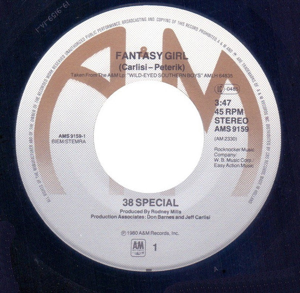 38 Special (2) : Fantasy Girl (7")