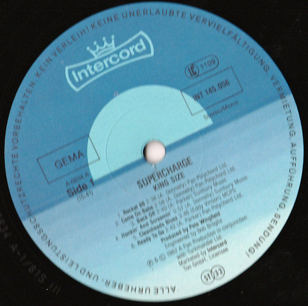 Supercharge (2) : King Size (LP, Album)