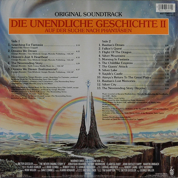 Giorgio Moroder / Robert Folk : Die Unendliche Geschichte II - Auf der Suche Nach Phantásien (LP, Album)