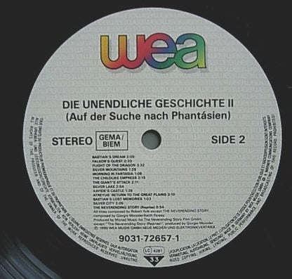 Giorgio Moroder / Robert Folk : Die Unendliche Geschichte II - Auf der Suche Nach Phantásien (LP, Album)