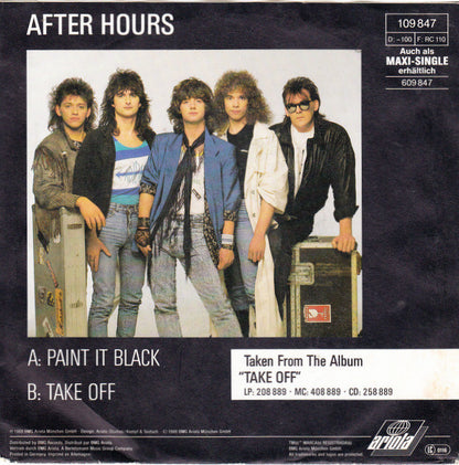 After Hours (5) : Paint It Black (7", Single)