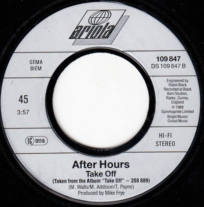 After Hours (5) : Paint It Black (7", Single)