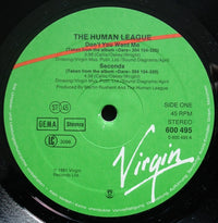 The Human League : Don't You Want Me • Seconds • Do Or Die (12", Single)