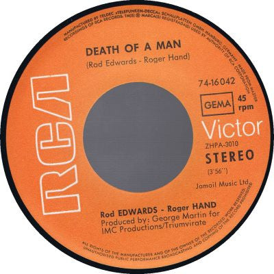 Edwards Hand : Death Of A Man (7")