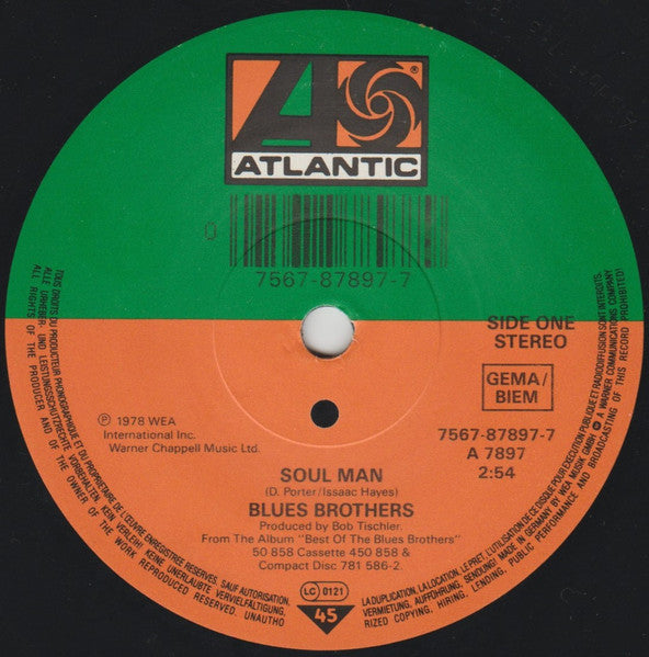 The Blues Brothers : Soul Man (7", Single)