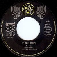 Elton John : Daniel / Skyline Pigeon (7", Single)