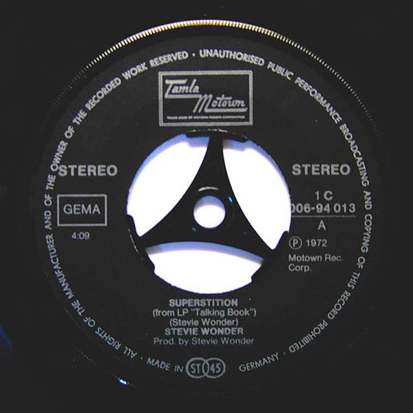 Stevie Wonder : Superstition (7", Single)
