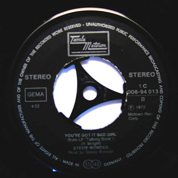 Stevie Wonder : Superstition (7", Single)