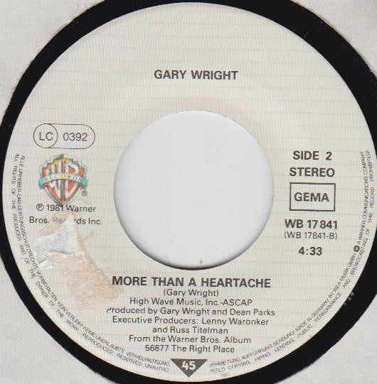Gary Wright : Really Wanna Know You (7", Single)