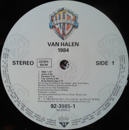 Van Halen : 1984 (LP, Album, RE)