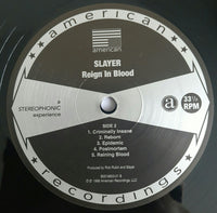 Slayer : Reign In Blood (LP, Album, RE, RM, 180)