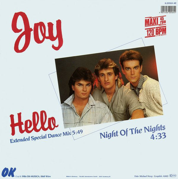 Joy (9) : Hello (12", Maxi)