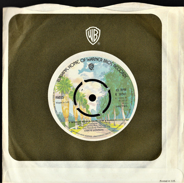 Faces (3) : Pool Hall Richard (7", Single, 4 p)