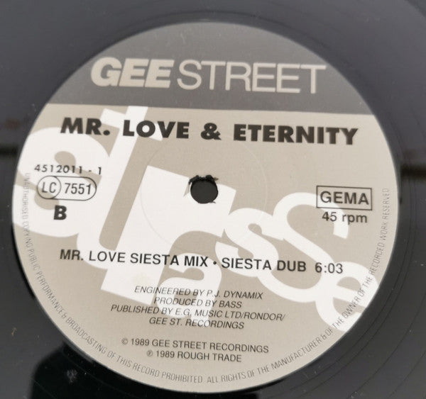 Mr. Love & Eternity (2) : Mr. Love (12", Single)