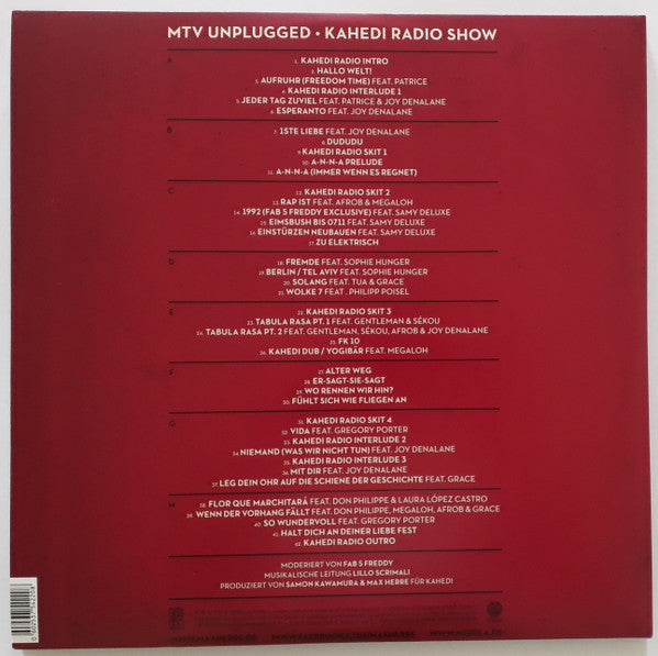 Max Herre : MTV Unplugged Kahedi Radio Show (4xLP, Album, Gat)