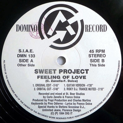 Sweet Project : Feeling Of Love (12")