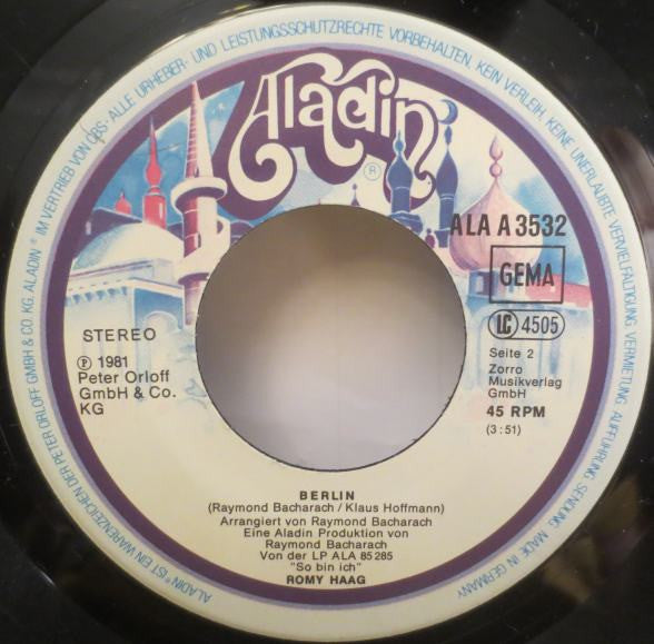 Romy Haag : Rosen Im Schnee (7", Single)