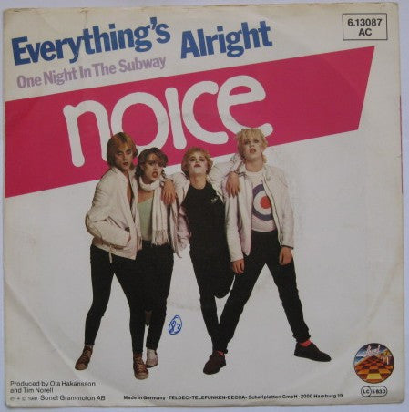 Noice : Everything's Alright (7", Single)