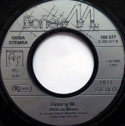Boney M. : Jambo - Hakuna Matata (No Problems) (7", Single)