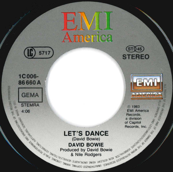 David Bowie : Let's Dance (7", Single)