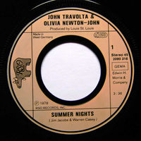 John Travolta, Olivia Newton-John : Summer Nights (7", Single, Inj)