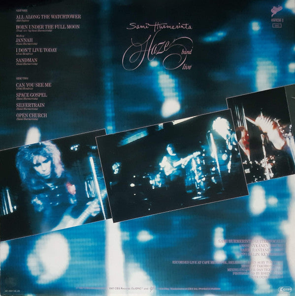 Sami Hurmerinta : Haze Band Live (LP, Album)