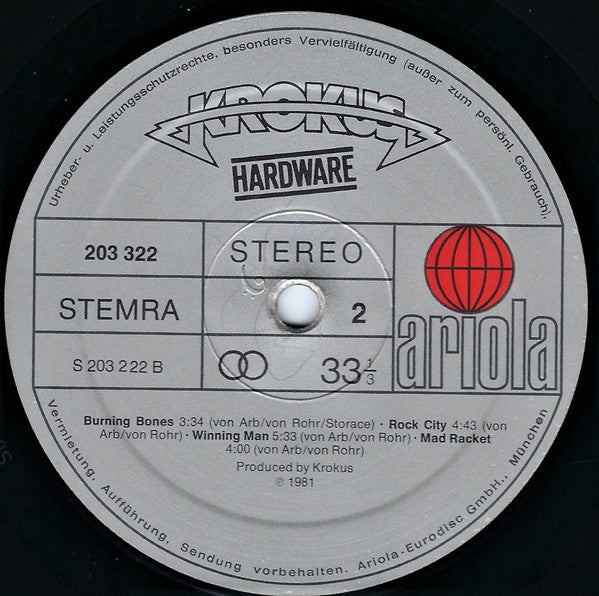 Krokus : Hardware (LP, Album)