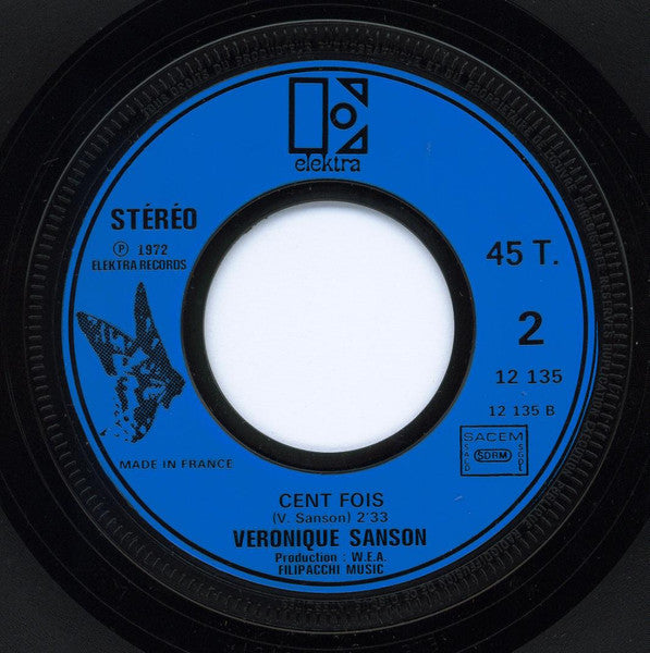 Véronique Sanson : Amoureuse (Version Originale Anglaise) / Cent Fois (7", Single)