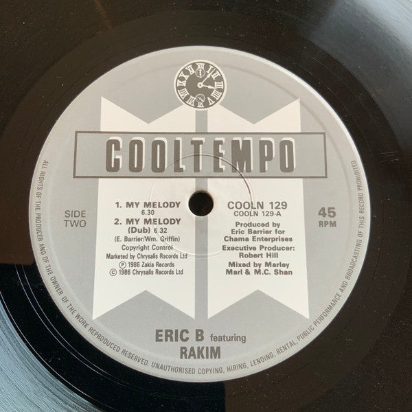 Eric B. (2) : Eric B For President (Extended Version) / My Melody (12")