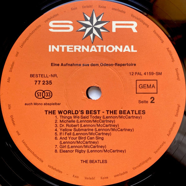 The Beatles : The World's Best (LP, Comp, RP)