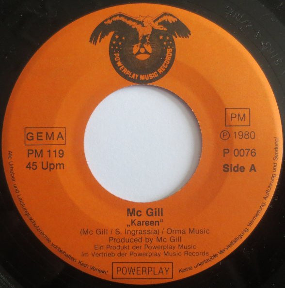 Mc Gill : Kareen (7", Single)