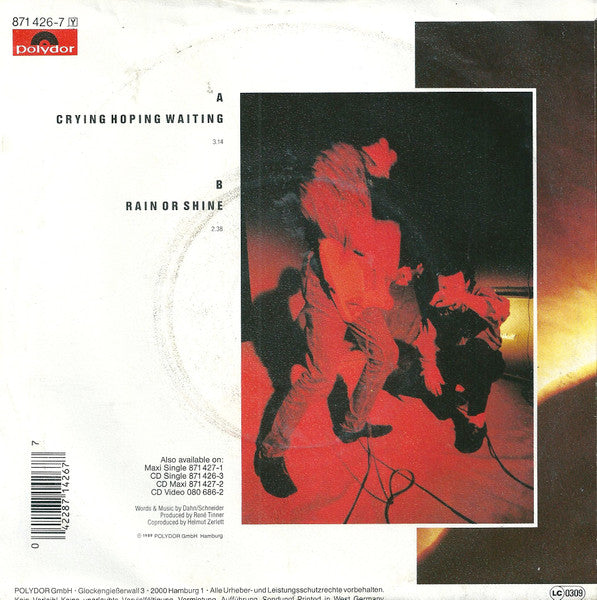 The Jewellers : Crying, Hoping, Waiting (7", Single)