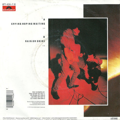 The Jewellers : Crying, Hoping, Waiting (7", Single)