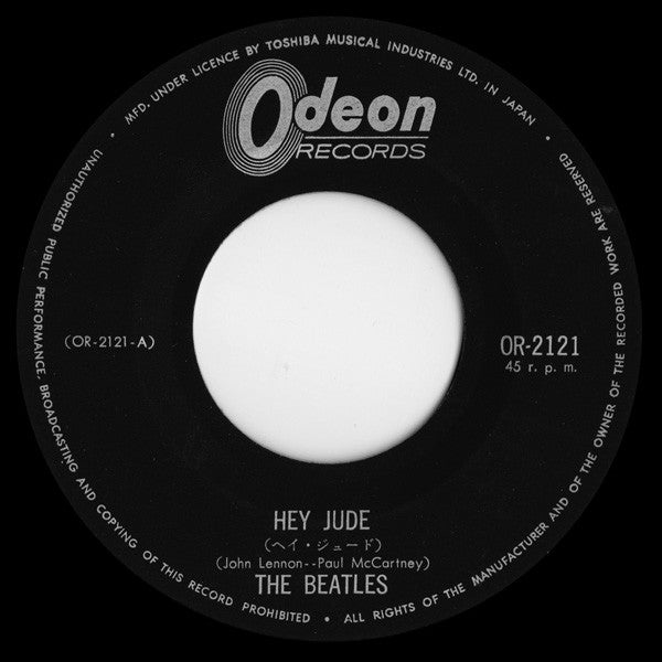 The Beatles : Hey Jude / Revolution (7", Single, Mono)