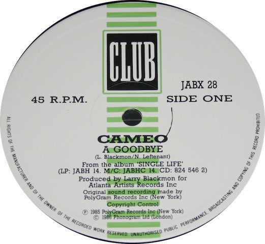 Cameo : A Goodbye (2x12", Gat)